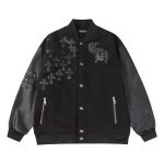 Black Chrome Heart Jacket​
