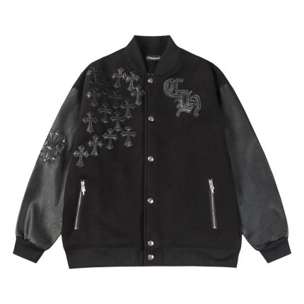 Black Chrome Heart Jacket​