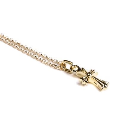 Chrome Hearts 22K Gold Cross Baby Fat Charm