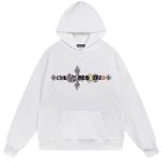 Chrome Hearts Artistic Cross Hoodie White
