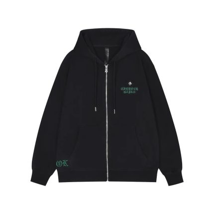 Chrome Hearts Black Forever Garks Zip Up Hoodie
