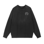Chrome Hearts Black Gothic Cross Crewneck Sweatshirt