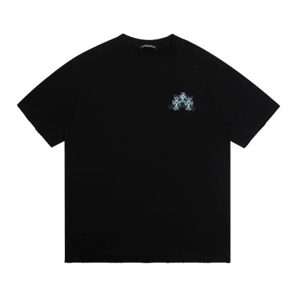 Chrome Hearts Black Gothic Cross Script T-Shirt