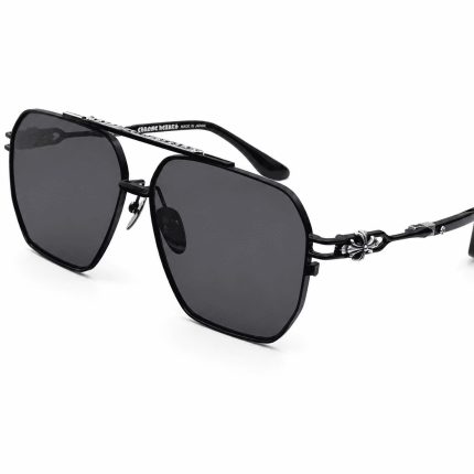 Chrome Hearts Black Hexagon Sunglasses