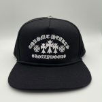 Chrome Hearts Black Hollywood Cross Embroidered Hat