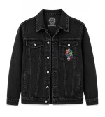 Chrome Hearts Black Multi Cross Denim Jacket