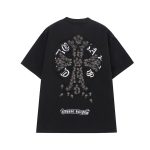 Chrome Hearts Black Multicolor Cross Graphic Shirt