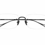 Chrome Hearts Black Rimeless Slim Glasses