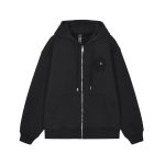 Chrome Hearts Black Tonal Cross Zip-Up Hoodie