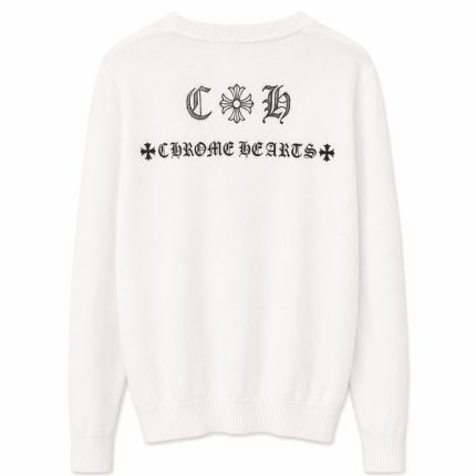 Chrome Hearts CH Cross Waffle Knit Cardigan
