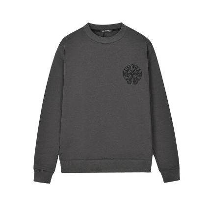 Chrome Hearts Charcoal Grey Classic Horseshoe Sweatshirt