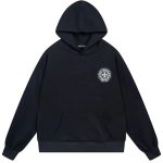 Chrome Hearts Classic Gothic Cross Back Print Black Hoodie