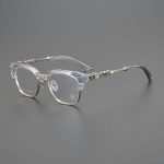 Chrome Hearts Clear Silver Temple Optical Glasses