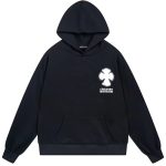 Chrome Hearts Clover Cross Hoodie Black