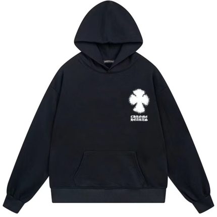 Chrome Hearts Clover Cross Hoodie Black