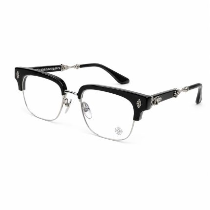 Chrome Hearts Clubmaster Black Silver Glasses