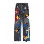 Chrome Hearts Color Cross Patch Jeans