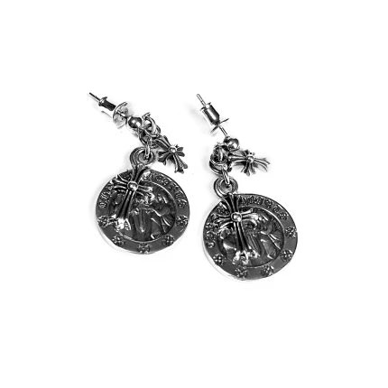 Chrome Hearts Cross Angel Medallion Earring