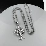 Chrome Hearts Cross Ball Chain Necklace