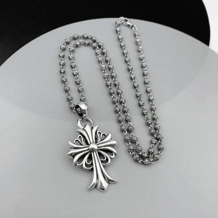 Chrome Hearts Cross Ball Chain Necklace