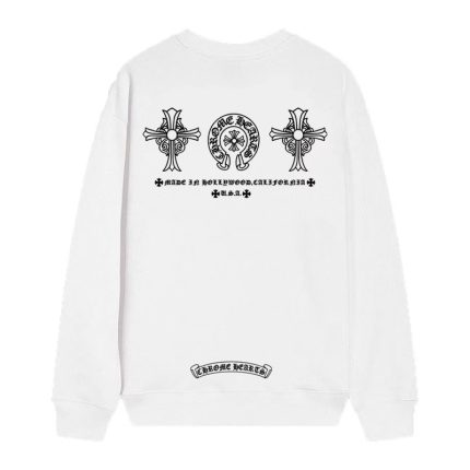 Chrome Hearts Cross Horseshoe Sweatshirt – White