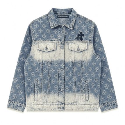 Chrome Hearts Cross Monogram Washed Denim Jacket