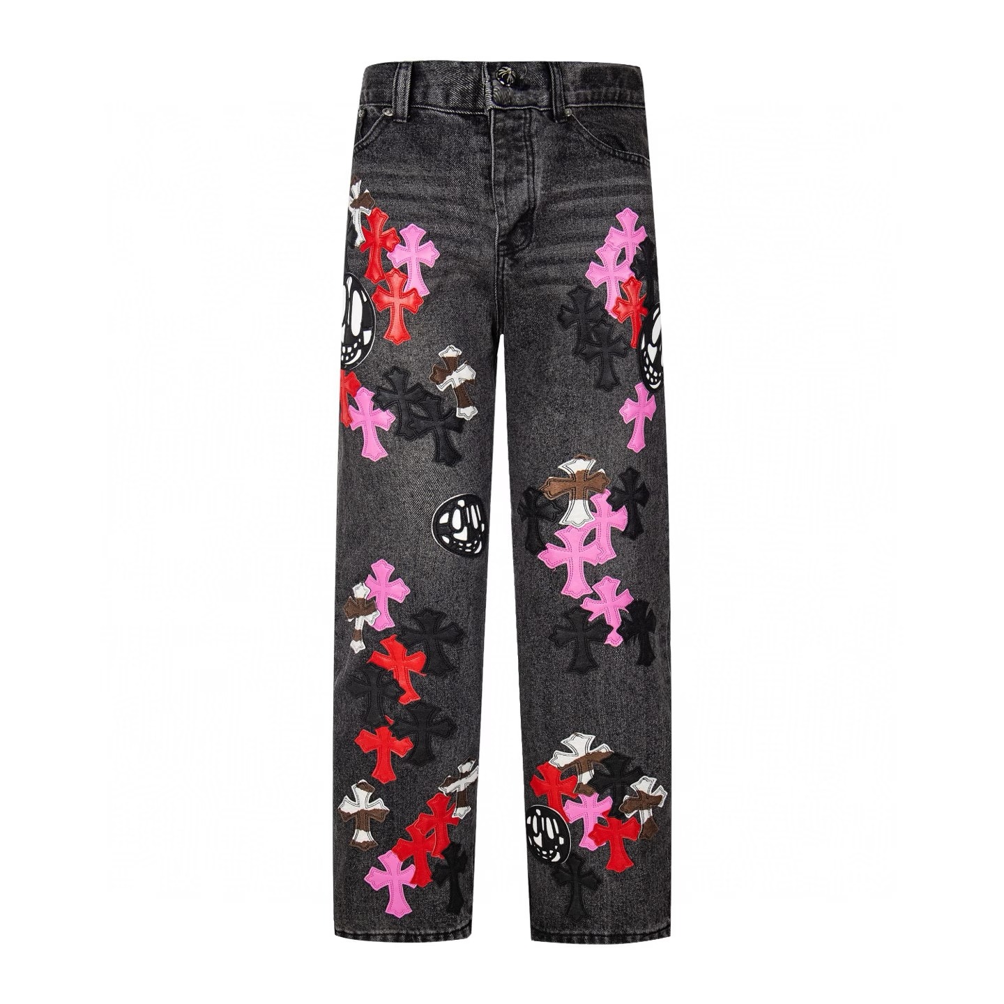 Chrome Hearts Cross Patch Skull Jeans Chrome Hearts Cross Patch Skull Jeans