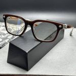 Chrome Hearts Dark Brown Square Glasses