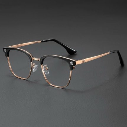 Chrome Hearts Deep I BK/GP Glasses Black & Rose Gold