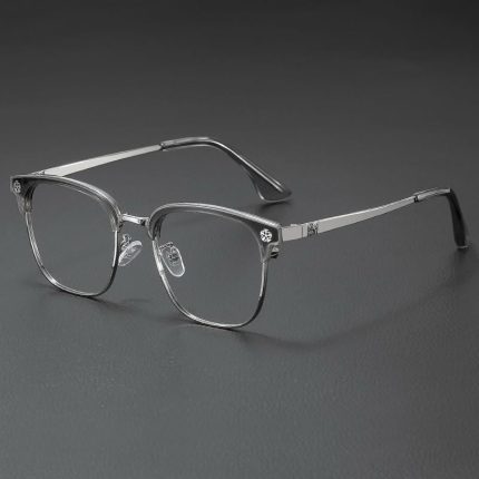 Chrome Hearts Deep I BK/SS Glasses Silver