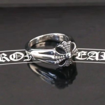 Chrome Hearts Diamond Cross Ring