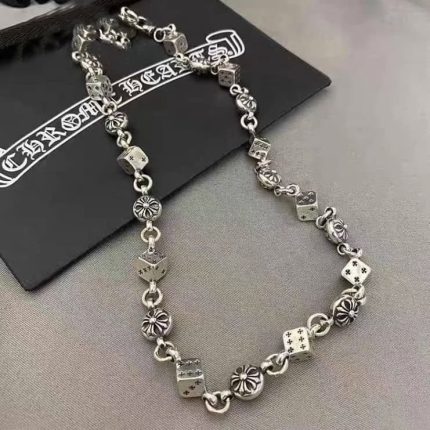 Chrome Hearts Dice Link Silver Necklace