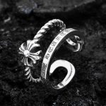 Chrome Hearts Double Wrap Cross Ring