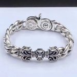 Chrome Hearts Filigree Square Cross Clip Bracelet