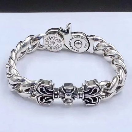 Chrome Hearts Filigree Square Cross Clip Bracelet