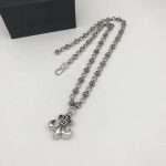 Chrome Hearts Fleur-de-Lis Flower Chain Necklace