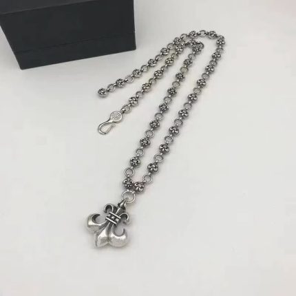Chrome Hearts Fleur-de-Lis Flower Chain Necklace