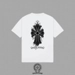 Chrome Hearts Floral Cross Back Print T-Shirt White