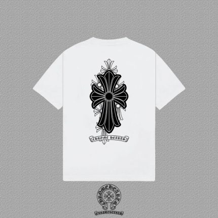 Chrome Hearts Floral Cross Back Print T-Shirt White