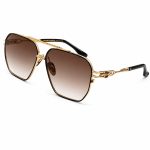 Chrome Hearts Gold Hexagon Brown Gradient Sunglasses