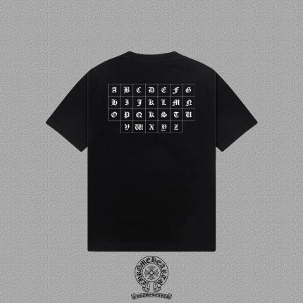 Chrome Hearts Gothic Alphabet Grid T-Shirt Black