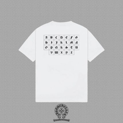 Chrome Hearts Gothic Alphabet Grid T-Shirt White