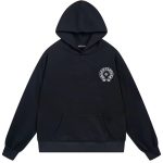 Chrome Hearts Gothic Cross Graphic Black Hoodie