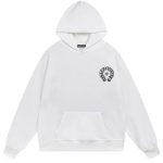 Chrome Hearts Gothic Cross Graphic White Hoodie