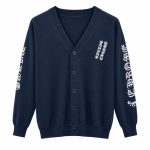 Chrome Hearts Gothic Script Sleeve Knit Cardigan