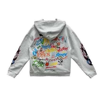 Chrome Hearts Hearts Matty Boy Brain Hoodie Grey