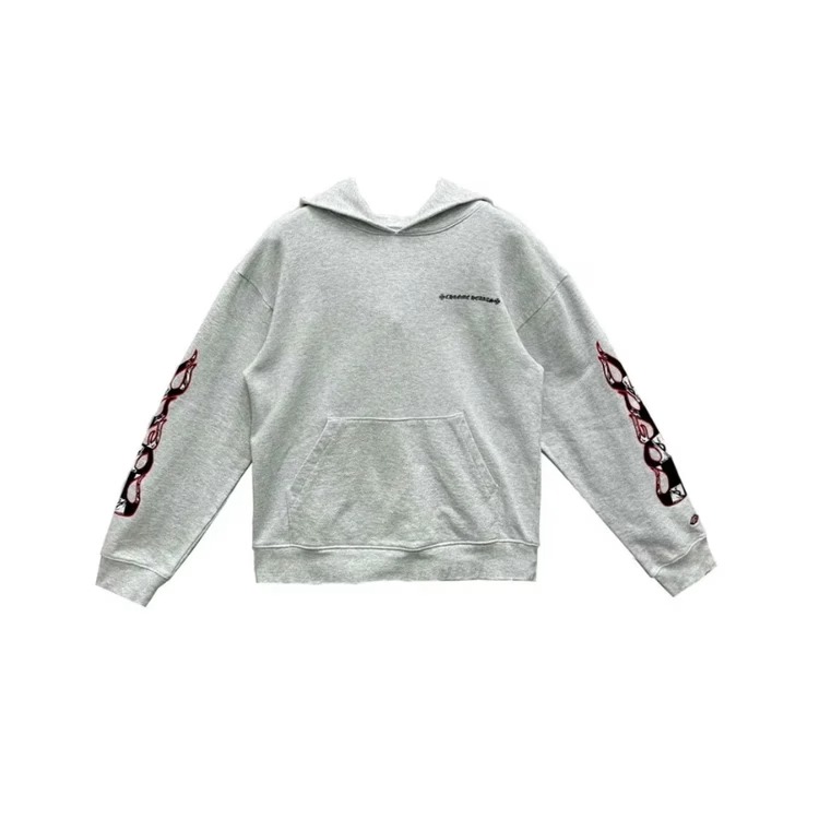 Chrome Hearts Hearts Matty Boy Brain Hoodie Grey Chrome Hearts Hearts Matty Boy Brain Hoodie Grey