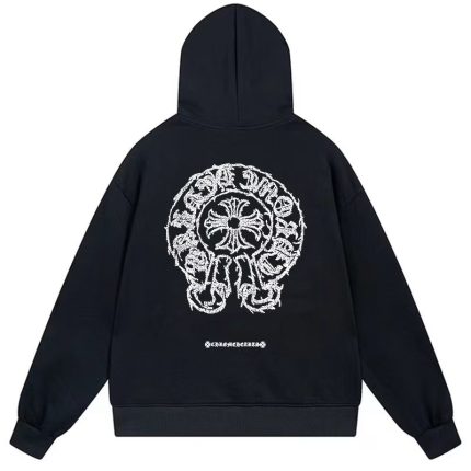 Chrome Hearts Horseshoe Black Hoodie