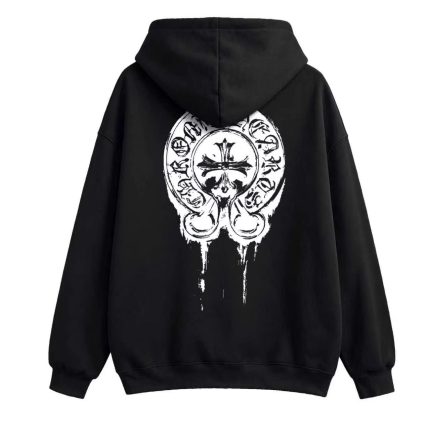 Chrome Hearts Horseshoe Cross Black Hoodie