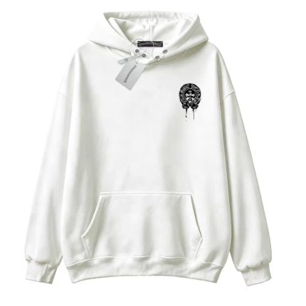 Chrome Hearts Horseshoe Cross White Hoodie